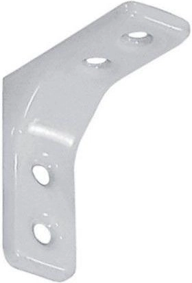 Konzola za polico 75 × 75 mm bela