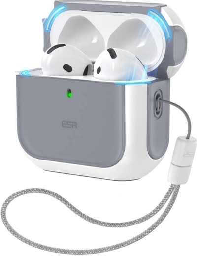 Ohišje za AirPods 4 Orbit Hybrid belo