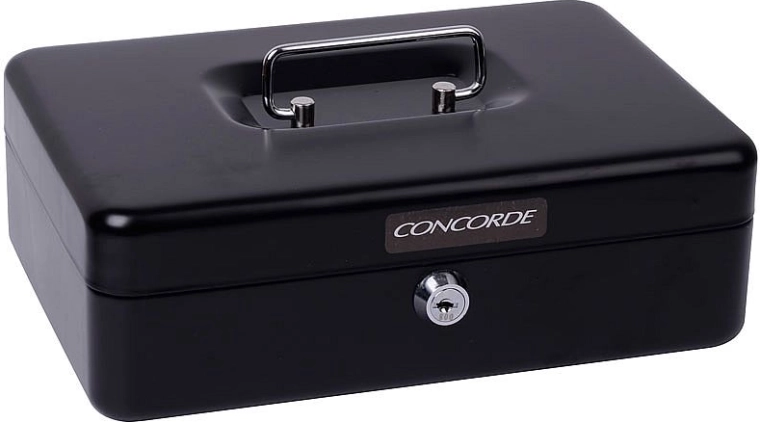 Kovinska blagajna CONCORDE črna
