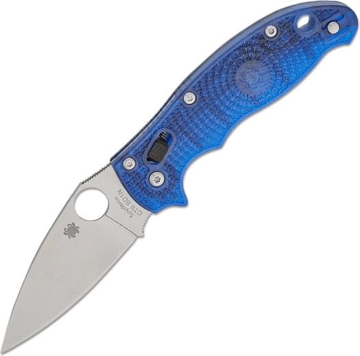 Spyderco Manix 2 Lightweight žepni nož prosojno modre barve
