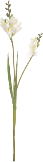 Umetna roža frezija bela 54 cm