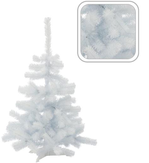 Artificial Christmas tree (fir), white, 120 cm