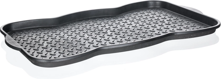 Odkapni pladenj za obutev 75 × 38 cm plast črn oblikovan BRILANZ