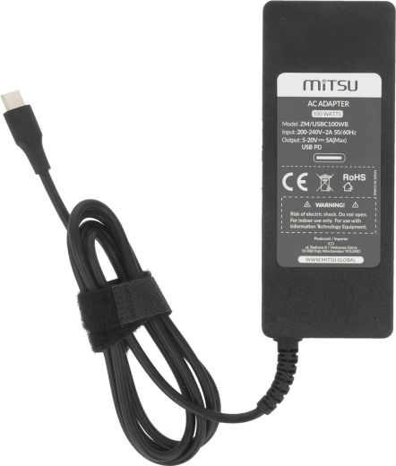 Moč do 100 W z USB‑C Power Delivery