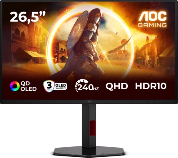 Igralni monitor 26,5" QD‑OLED 240 Hz