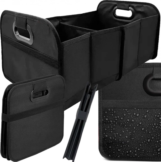 Velik organizator za prtljažnik avtomobila, ojačana škatla