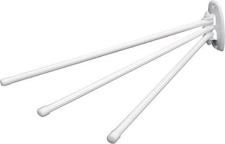 Trikraki kovinski sušilnik za brisače bel