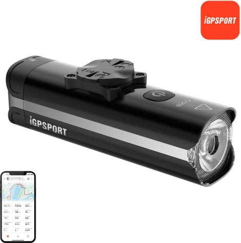sprednja kolesarska luč iGPSPORT VS1200 z nosilcem M80 Smart