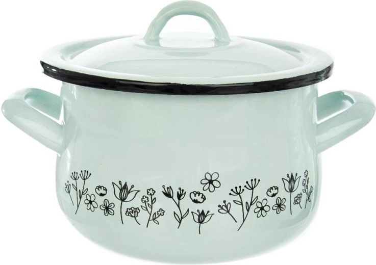 Enamel pot with lid LOUKA 16 cm, 2.3 l