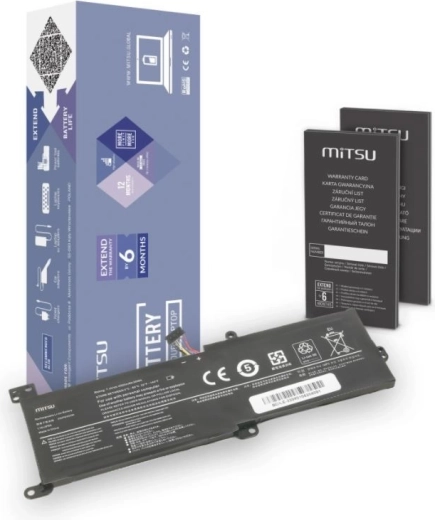 Baterija MITSU za Lenovo IdeaPad 320 (4050 mAh, 30 Wh, 7,4–7,6 V)