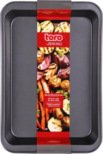 Pekač Toro iz ogljikovega jekla s premazom proti prijemanju 42 × 29 × 5,5 cm