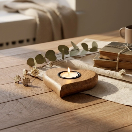 Romantična oblika srca za prijetno atmosfero