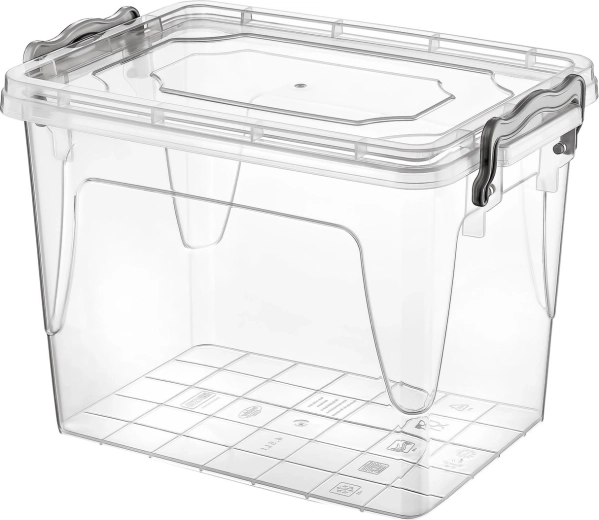 Plastična posoda za živila 2,7 l s pokrovom na sponke