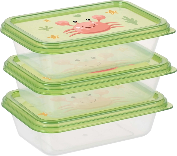 Krab Food Storage Container Set 400 ml - 3 pcs