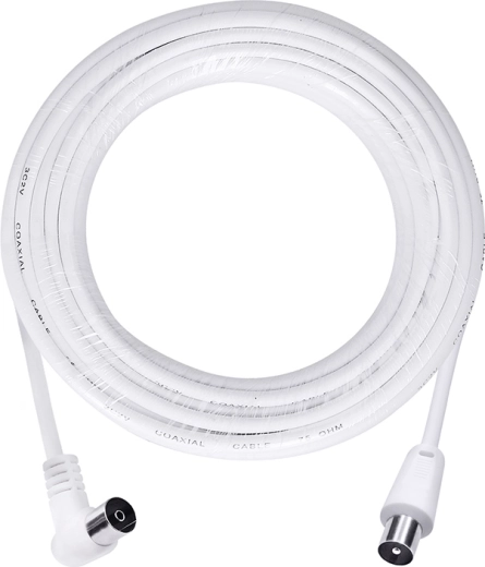 Solight antenski koaksialni kabel 3C2V s kombiniranimi konektorji 10 m bel