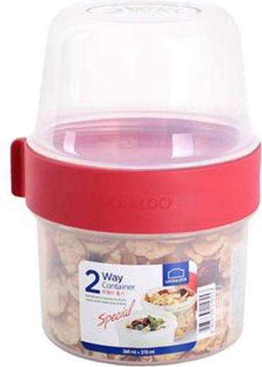 Dvoprekatna posoda za hrano Lock&Lock 2v1 670 ml
