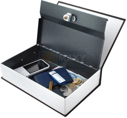 Lockable steel compartment inside