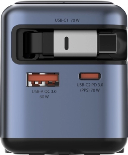 Charging up to three devices simultaneously