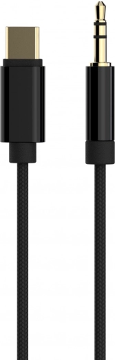 Cablexpert avdio adapter USB‑C na 3,5 mm jack (AUX) 1,5 m črn