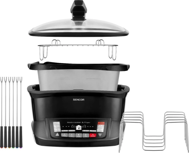 Spacious container with a non-stick surface