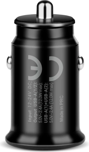 Dva porta USB‑A za hkratno polnjenje