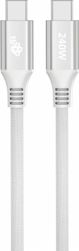 Kabel USB-C – USB-C 1 m bel z močjo 240 W
