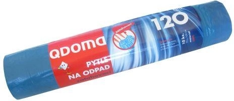 Vreče za odpadke z zatezno vrvico 120 l, 70 × 100 cm, 27 µ, 10 kos