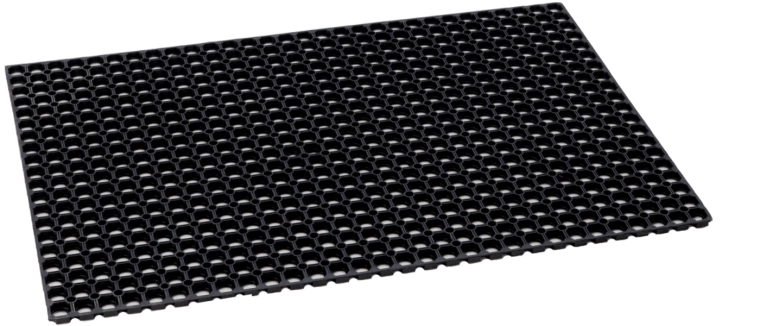 Gumijasta perforirana vstopna preproga 80 × 120 cm, črna