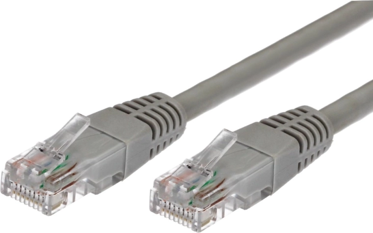 Patch kabel RJ45 UTP Cat5e 0,5 m siv
