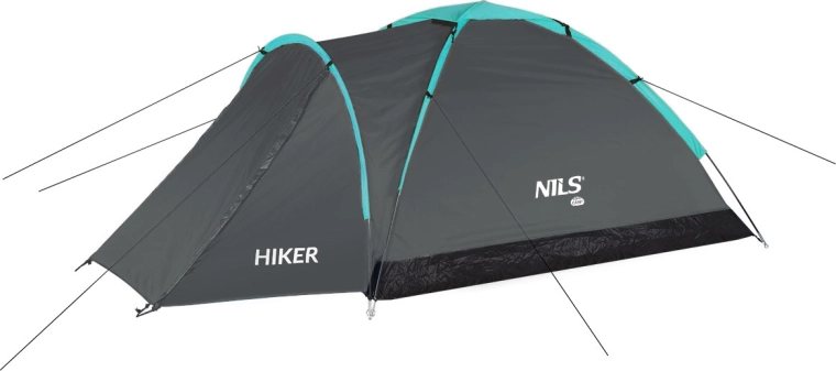Turistični šotor Nils Camp Hiker siv za 2 osebi
