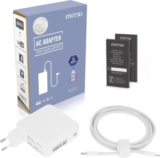 Mitsu USB‑C napajalni adapter za prenosnik 61 W (PD)