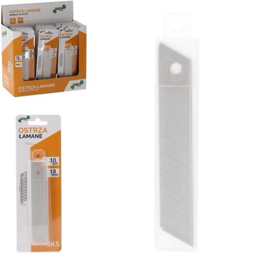 Set 10 lomljivih rezil 18 mm SK5