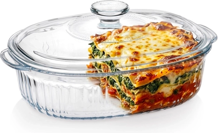 Steklena ognjevarna posoda s pokrovom 1,6 l Vilde