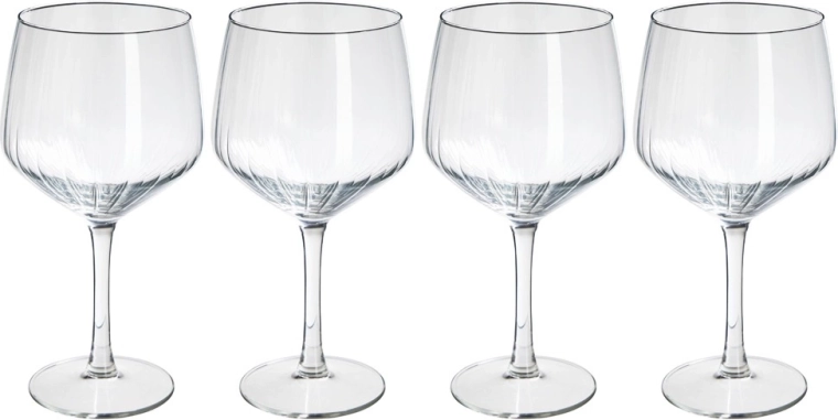 Steklene kozarce za gin 580 ml, set 4 kos