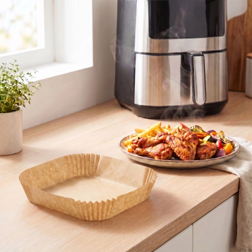 Less residue in the air fryer basket