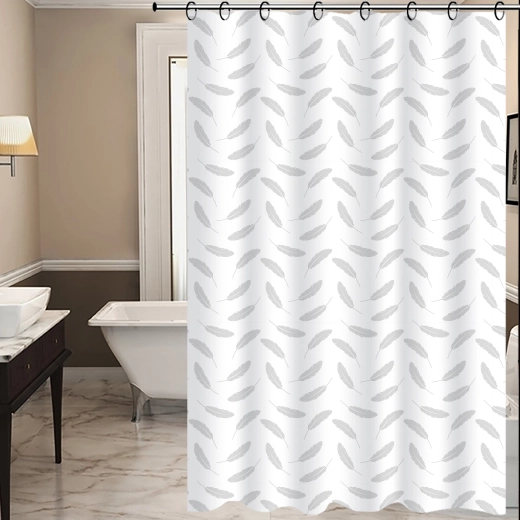 Kopalniška zavesa TORO Premium z motivom listov 178 × 199 cm