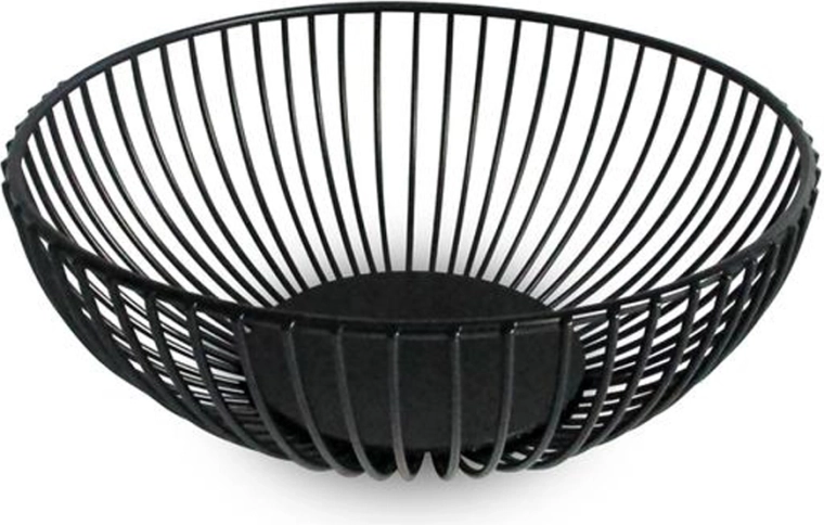 Žičena skleda za sadje Kitchisimo črna 18 cm