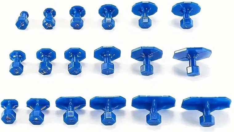 18 zamenljivih vlečnih čepov za vsak tip poškodbe