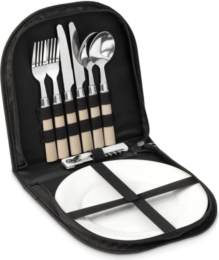 Piknik set v etuiju za 2 osebi, 10 delov