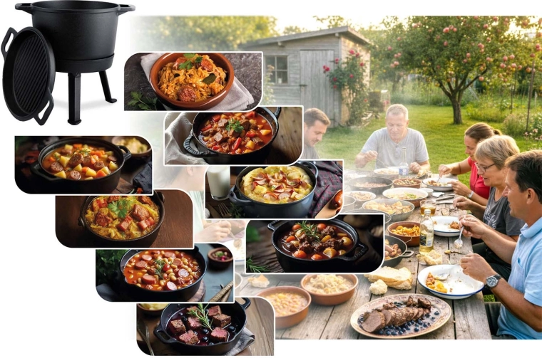 Pokrov 2 v 1: ponev in žar plošča