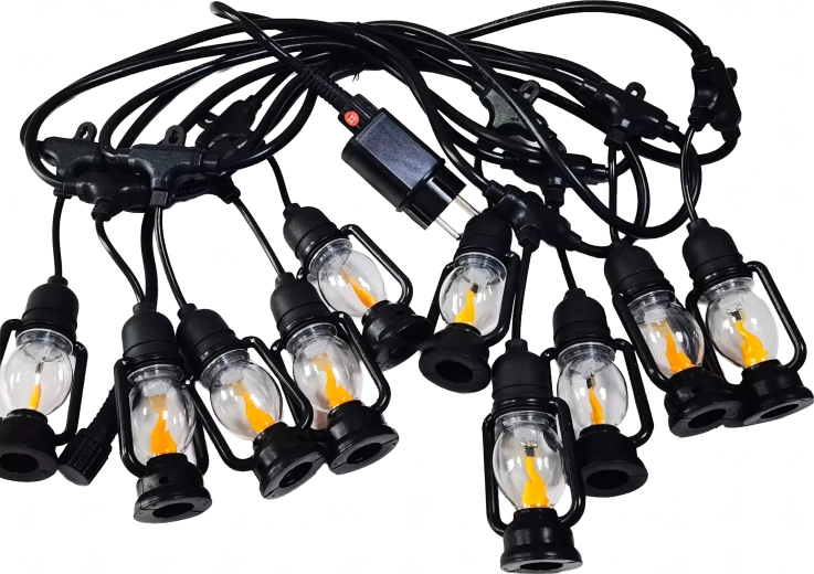 Svetlobna girlanda LED lanternice 5 m, topla bela