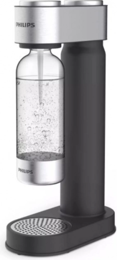 Aparat za gazirano vodo Philips GoZero, črni inox