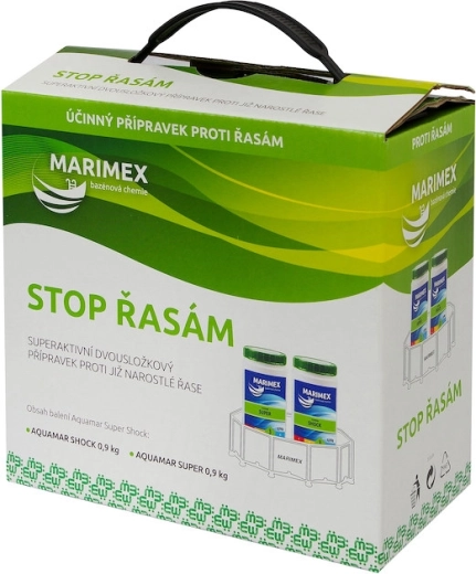 Marimex Super chlor šok proti algam 2 × 0,9 kg