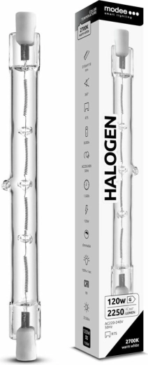 Modee halogenska žarnica R7S 118 mm 120 W toplo bela, zatemnitvena