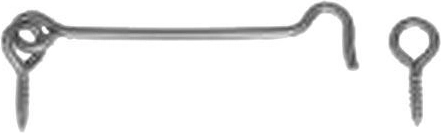 Kljuka s skleničko za privijanje 120 mm, pocinkana