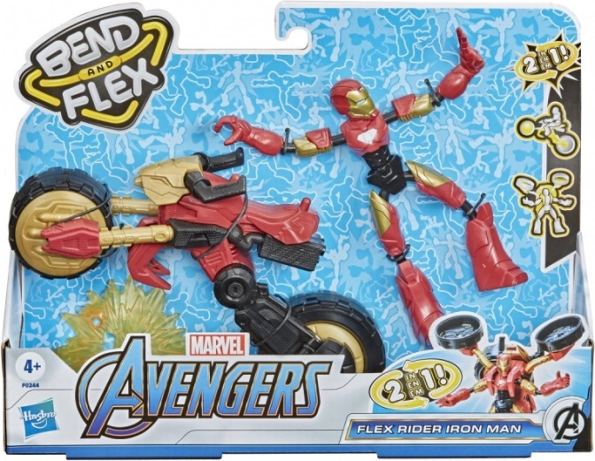 Hasbro Bend and Flex – figurica IRON MAN z motorjem