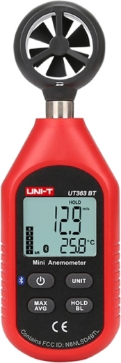 Mini anemometer Uni-T UT363BT z Bluetoothom