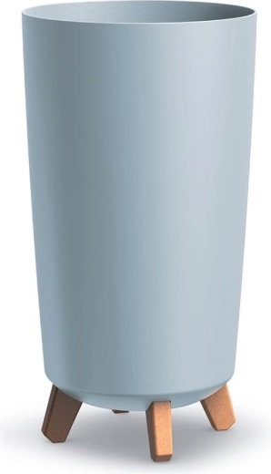 Cvetlični lonec Gracia Tubus Slim 24 cm svetlo siv