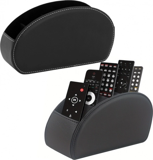 Organizator za daljinske upravljalnike s 5 predalčki črna ekousnje