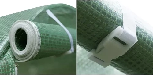 Strong 140 g/m² PE film with reinforcing mesh